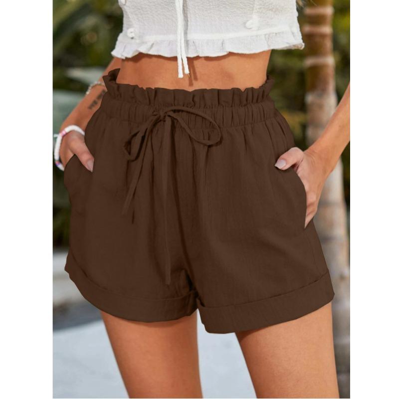 Summer Women's Solid Color Loose Casual Fashion Shorts Women
