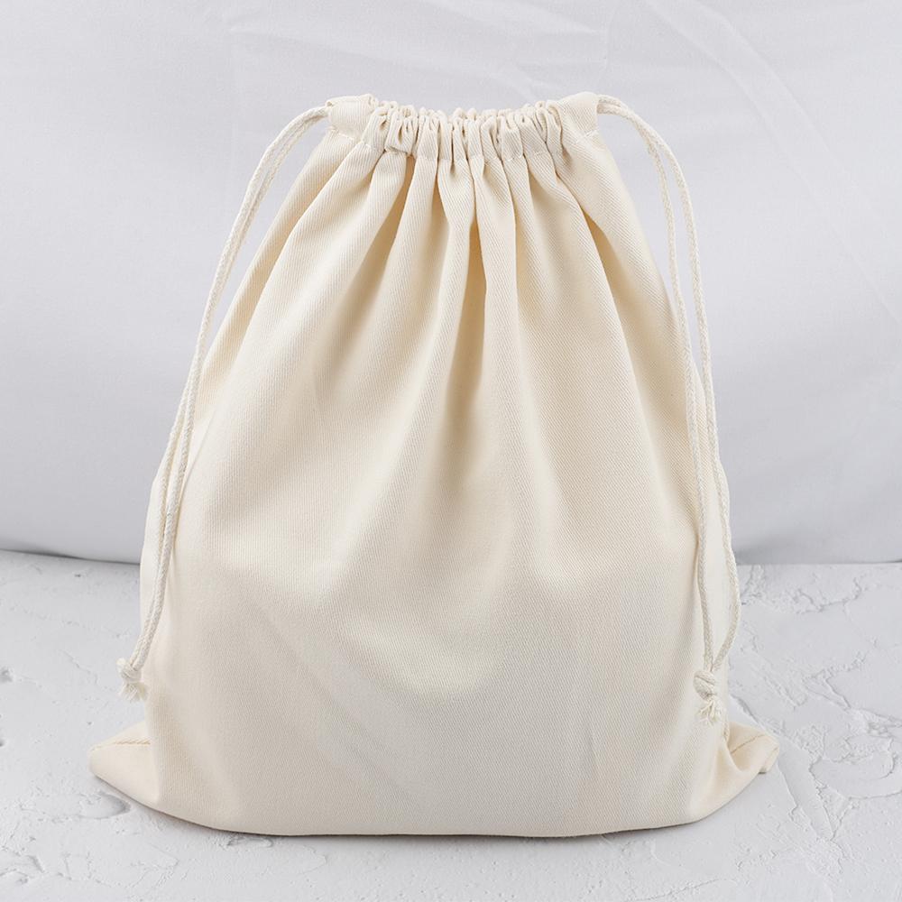 Cotton Canvas Inner Bags Drawstring Pouch Pink Gray Black Beige Color Gift Packaging Bag Storage Bag for For Handbag Accessories