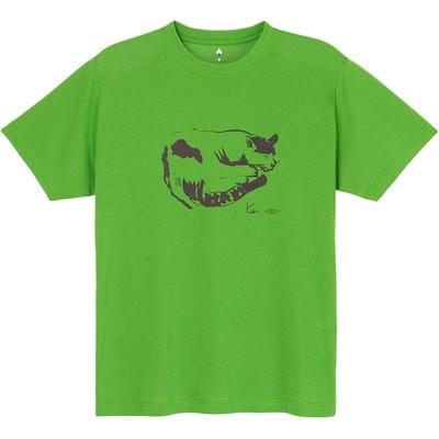 MONTBELL футболка унисекс с круглым вырезом, коротким рукавом и графическим принтом