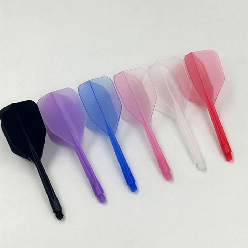 Transparent One-piece 2BA Dart Flight Pre-shaped Integrated Dart Tail Anti-break Shockproof Durable Blade Keep Stable Flying