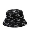 Korean Fashion Embroidered Reversible Fisherman Hat - Unisex Casual Small Brim Sun Hat