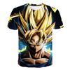Футболка Dragon Ball для детей, футболки, аниме-фигурки, футболка Son Goku Super Saiyan, футболки для мальчиков, детская одежда, летняя одежда с коротким рукавом