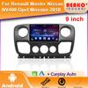 Для Renault Master Nissan NV400 Opel Movano 2010 Android Мультимедийное головное устройство Автомобильный радиоплеер Навигация GPS Стерео Carplay