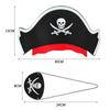 12Pcs Pirate Captain Hat Skull Print Eye Patch Children Adult Halloween Party Cosplay Costume Cap Decoration Props Kids Birthday