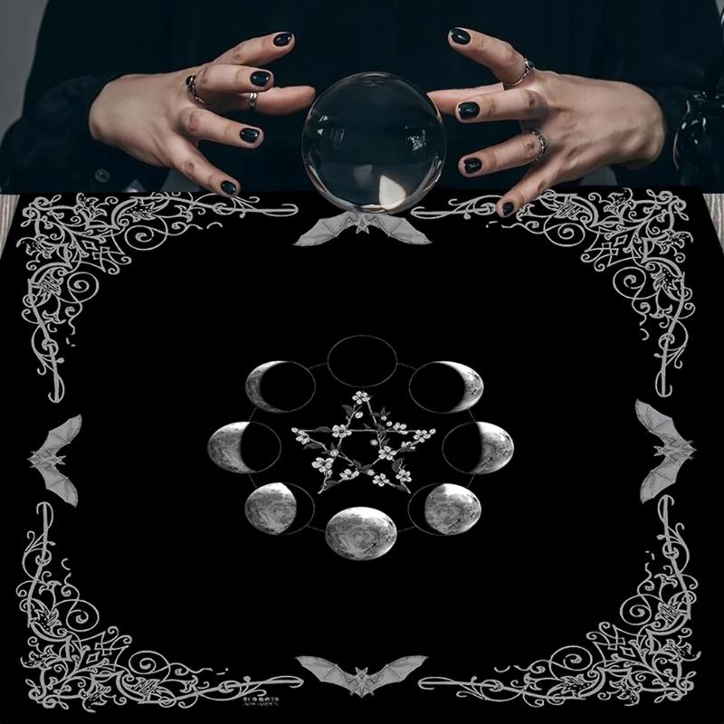 Фаза Луны Звездный Узор Астрология Скатерть Таро Гадания Скатерть Алтари Ткань Гадания Настольная Игра Аксессуар