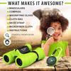 8X Binoculars for Kids Magnifying Glass & Compass Set Telescope Toy for Baby Boys & Girls Kids Binoculars Gifts for Boys Girls