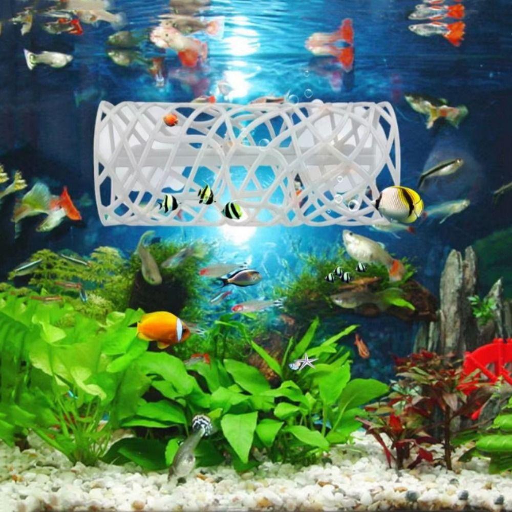 2pcs/set Flexible Betta Hidden Resting Tube Plastic Betta Fish Tunnel Shrimp Hollow Tunnel  Aquarium