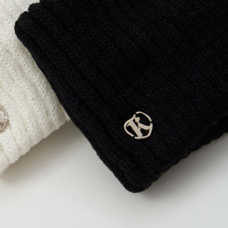 Fakiii Fakiii Вязаная по рубчику повязка для волос_Черная