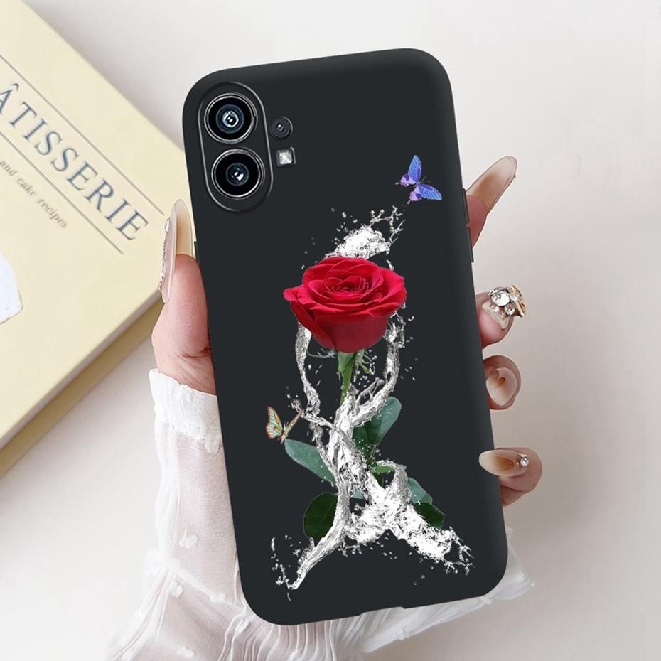 Модный Чехол-Картина Для Nothing Phone (1) Черный Мягкий Силиконовый Чехол Для Nothing Phone One Phone1 Чехлы Бамперы