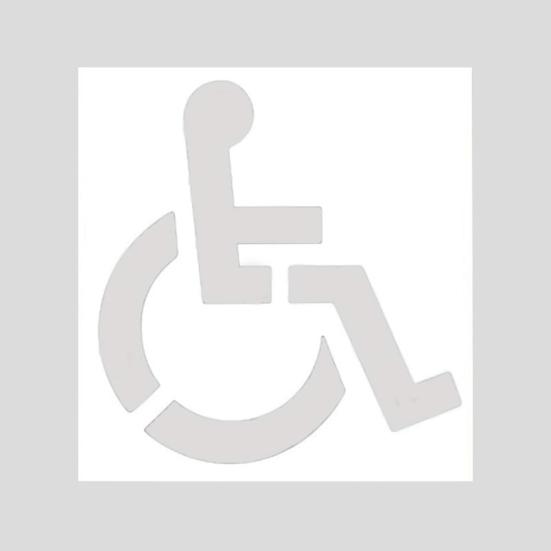 Трафарет для парковки инвалидов, многоразовый силиконовый шаблон для парковки инвалидов, гибкий трафарет для парковочного маркера для покраски тротуара в гараже