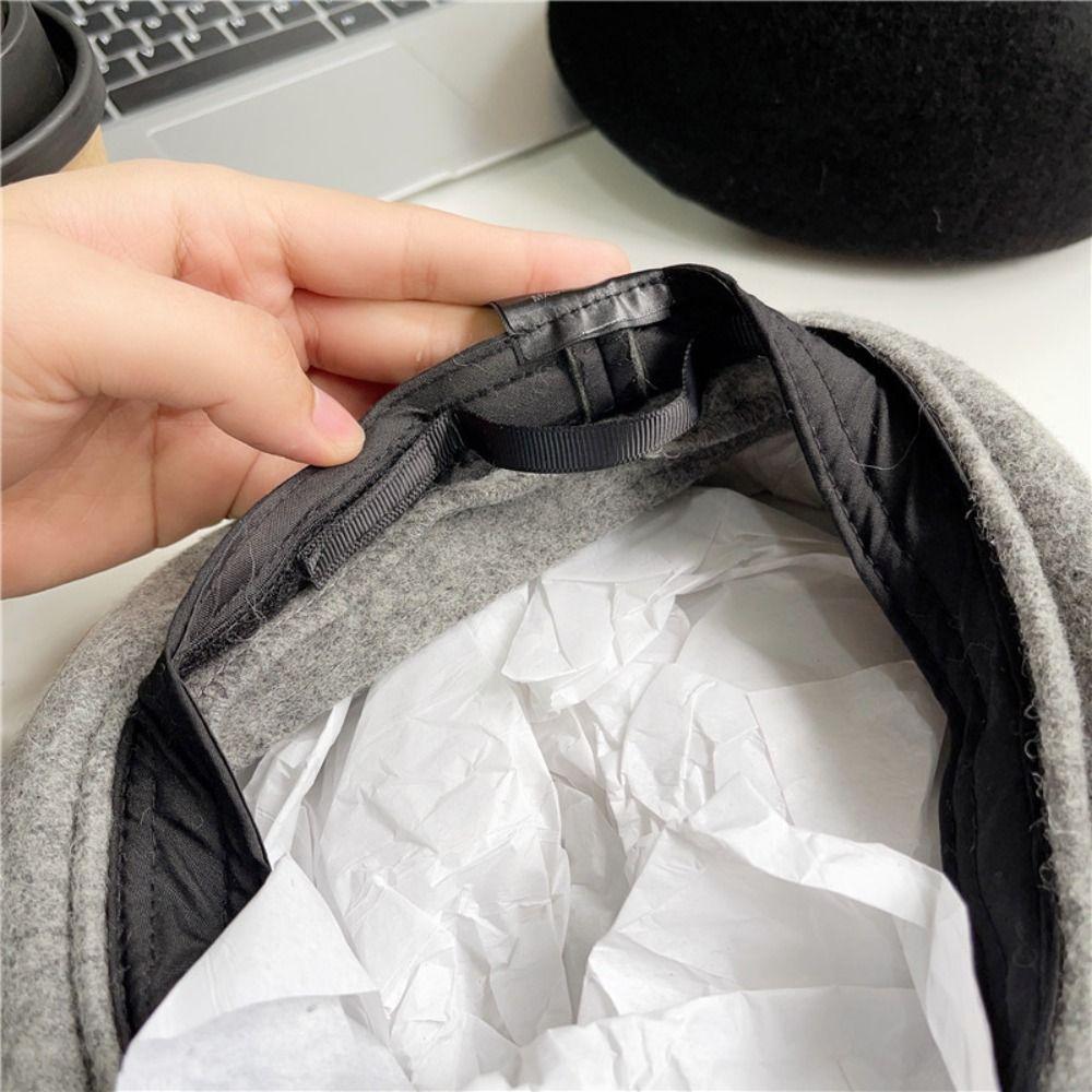 Теплая шерстяная фетровая шляпа, шляпа французского художника, модные шерстяные береты для женщин