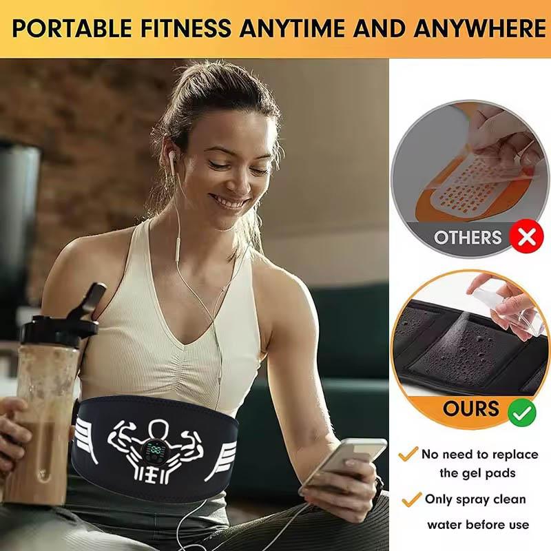 120 см ЭМС стимулятор мышц abdominal toning belt USB перезаряжаемый тренажер для талии для домашнего фитнеса похудения