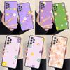Милый чехол с цветочным рисунком для Samsung Galaxy A71 A31 A51 A32 A72 A52 A23 A13 A33 A21s A22 A53 A11 A52s A12, матовая броня, черный мягкий чехол