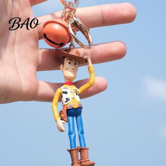 Kids Car Air Freshener Keychain Pendant, Woody Buzz Lightyear Freshener, Aromatherapy Vent Clip Accessory for Toy Fan Gift Character Pendant