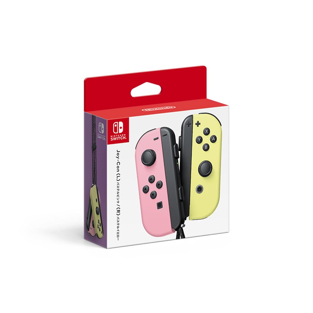 Оригинальный Nintendo Пастельно-розовый Пастельно-желтый Joy-Con (L) / (р)