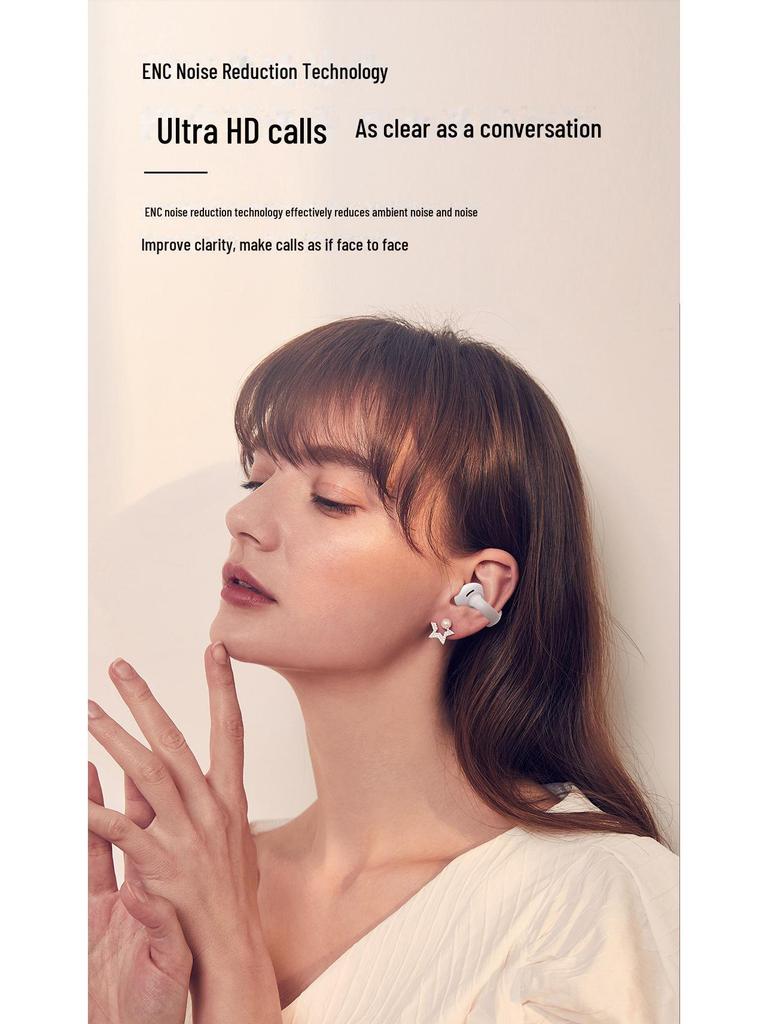 Спортивная гарнитура Bluetooth 5.3 с заушным креплением TWS с интеллектуальным шумоподавлением