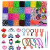 Colorful Loom Bands Set DIY Rubber Bands Kit for DIY Bracelet Necklace
