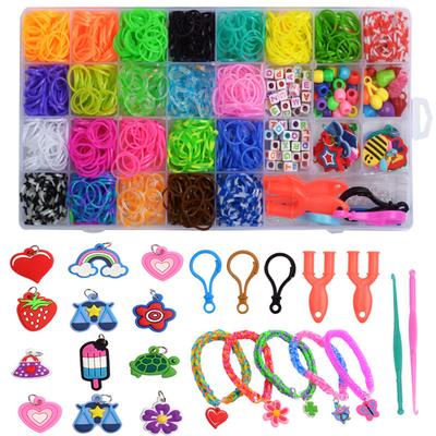 Набор разноцветных резинок Loom Bands DIY Набор резинок для самостоятельного плетения браслета и ожерелья