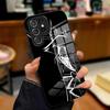 Чехол для телефона H-Hazbin Hotel для Samsung A25 A13 A33 5G A54 A36 A35 A56 A52 A14 Ударопрочный стеклянный чехол