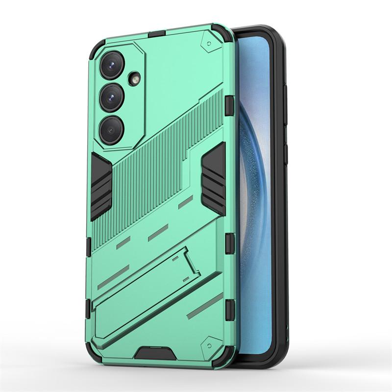 For Samsung Galaxy A55 Case Punk Armor PC Holder Case Shockproof TPU Phone Back Cover Samsung Galaxy A05 A05S A15 A25 A35 A55 5G