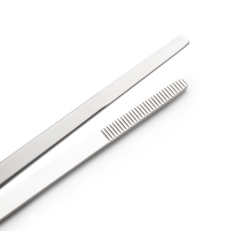 BBQ Tongs Stainless Steel BBQ Food Tongs Non Slip Food Clamp Kitchen Gadget For Steak Fish Salads Pasta Meat Buffet