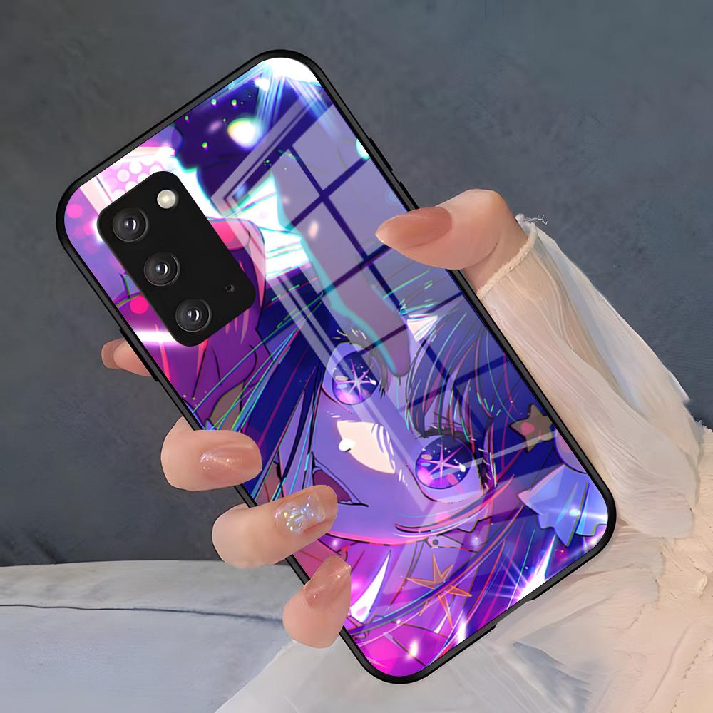 Чехол для телефона Oshi No Ko из аниме для Samsung S26 S25 Plus S20 S20 Plus S22 Ultra S23 FE S21 Plus S21 Ultra Стеклянная крышка