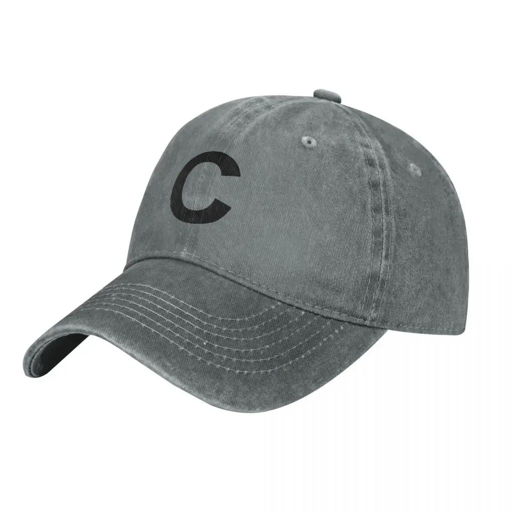 C Denim Baseball Cap Fashion Logo Couple Casual Trucker Hat Summer Classic Gym Casual Baseball Caps