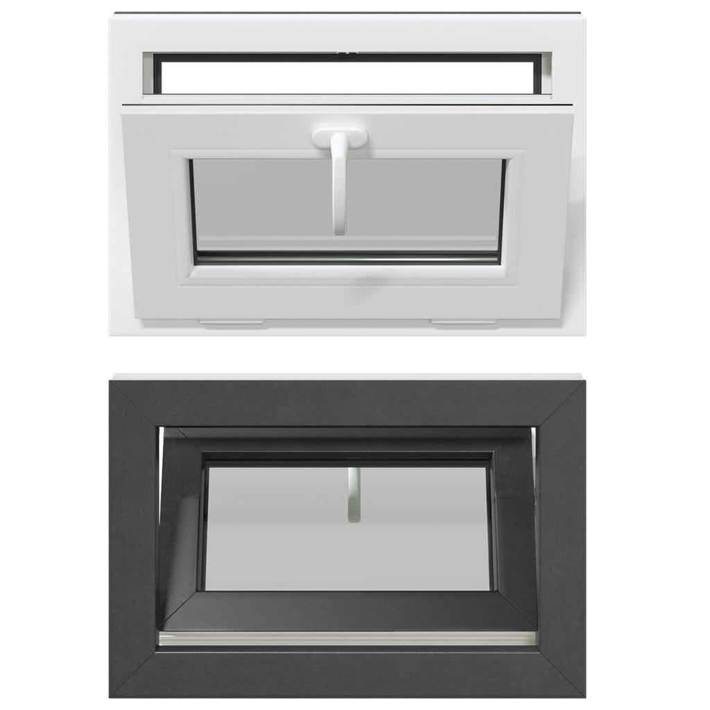 Basement Window Inner Side Color White RISOR 60 x 40 cm