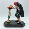 18 см Фигурка One Piece Шанкс Луффи Аниме Мальчик в соломенной шляпе ПВХ Модель Декор для рабочего стола Коллекционная статуэтка Подарок