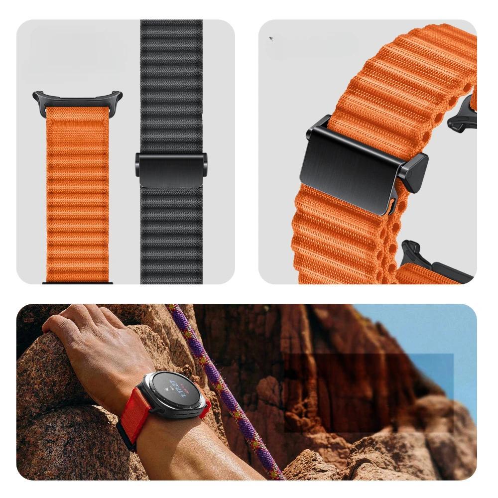 Спортивный дышащий нейлоновый ремешок для Samusng Galaxy Watch Ultra 47 мм Новый регулируемый браслет для Galaxy Watch Ultra Аксессуар для часов
