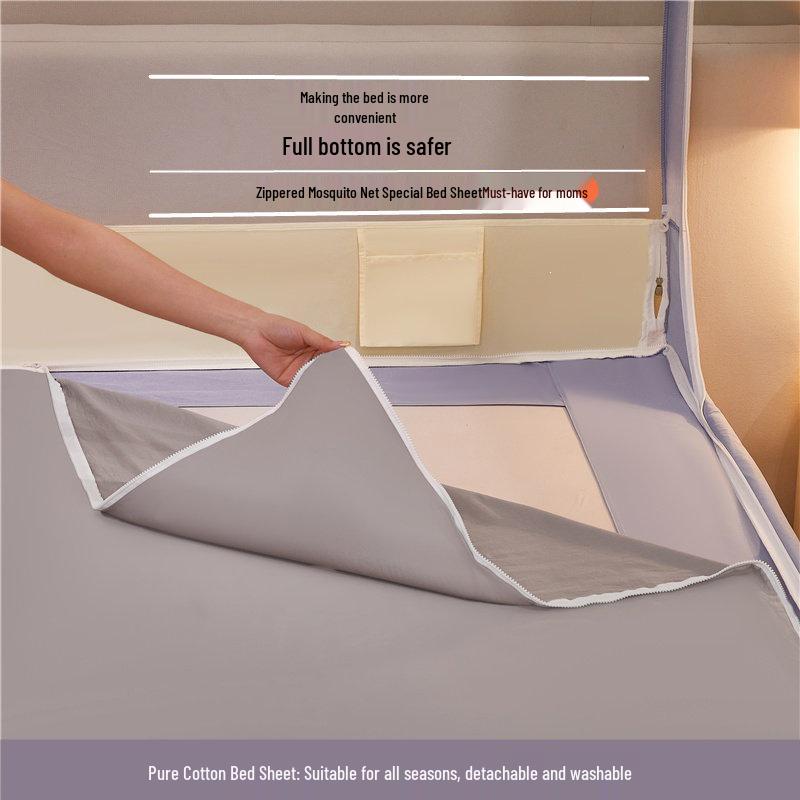 Free Shipping 2026 Anti-Fall Mosquito Net: Full-Cover Bed Rail Tent for Babies and Children