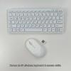 Korean 2.4G Wireless Keyboard and Mouse Protable Mini Keyboard Mouse Combo Set For Notebook Laptop Mac Desktop PC Computer