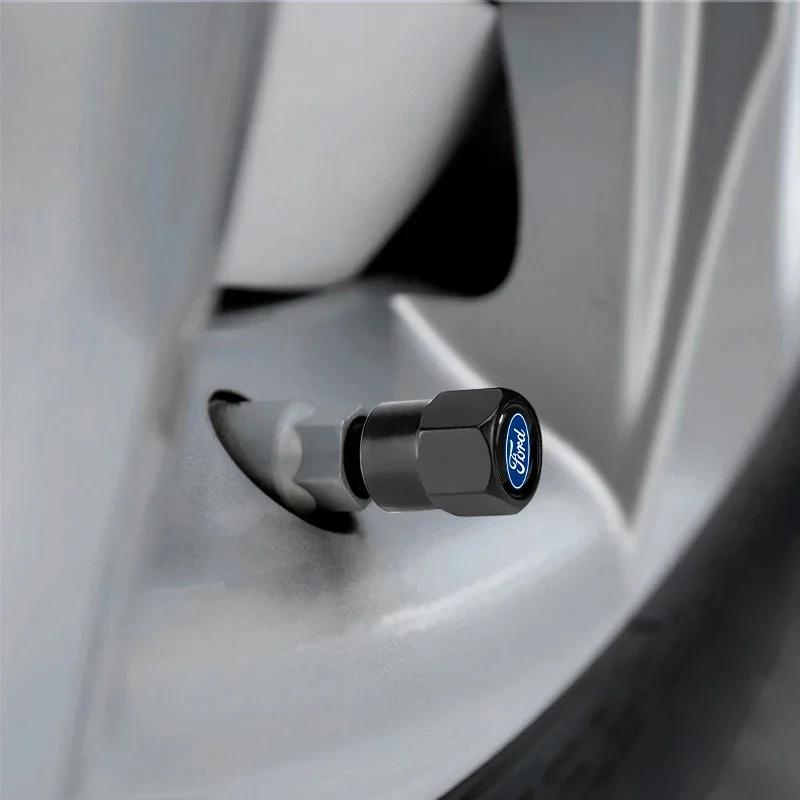 Горячая автомобильная наклейка Для Ford Новые 4 шт. Автомобильный стайлинг Алюминиевый сплав Колпачки клапанов шин для Ford Escape Kuga Mondeo Ecosport F