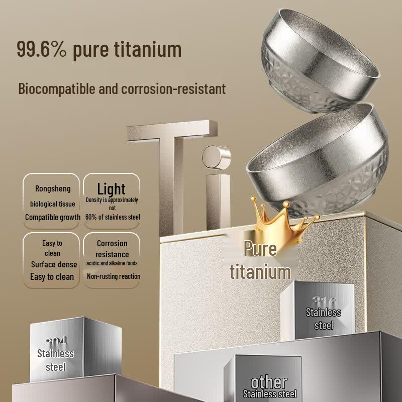 MAXCOOK Pure Titanium Individual Bowl