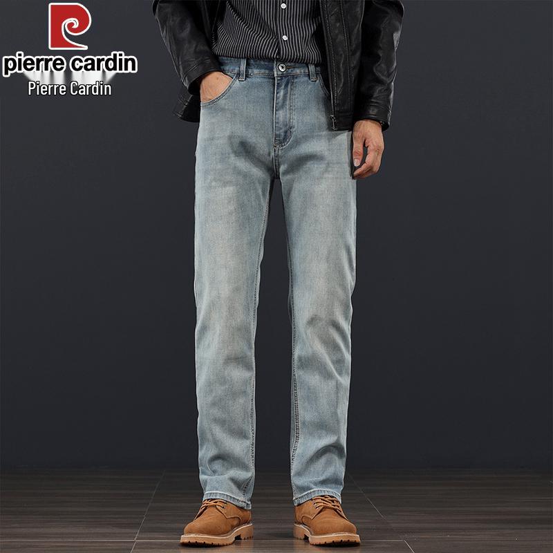 Pierre Cardin Мужские джинсы прямого кроя в стиле business casual