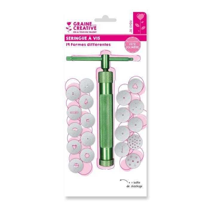 Fimo Paste Screw Syringe - DTM LOISIRS CREATIFS - 19 Different Shapes - Mixed - From 8 Years Old