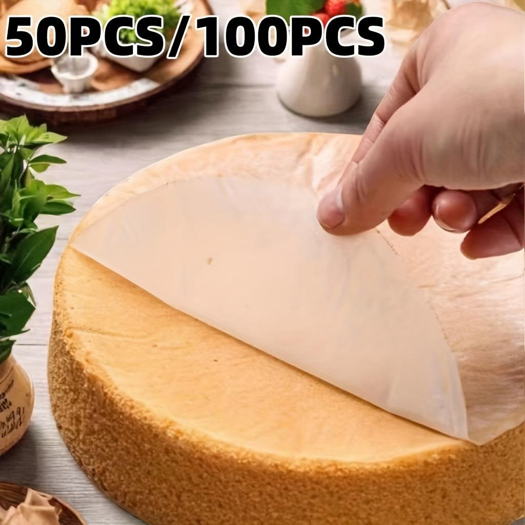 50/100PCS Round Baking Paper (6/8Inch) - Non-Stick Parchment Liners for Air Fryer, Dutch Oven, Chiffon Cake, and Bread Baking