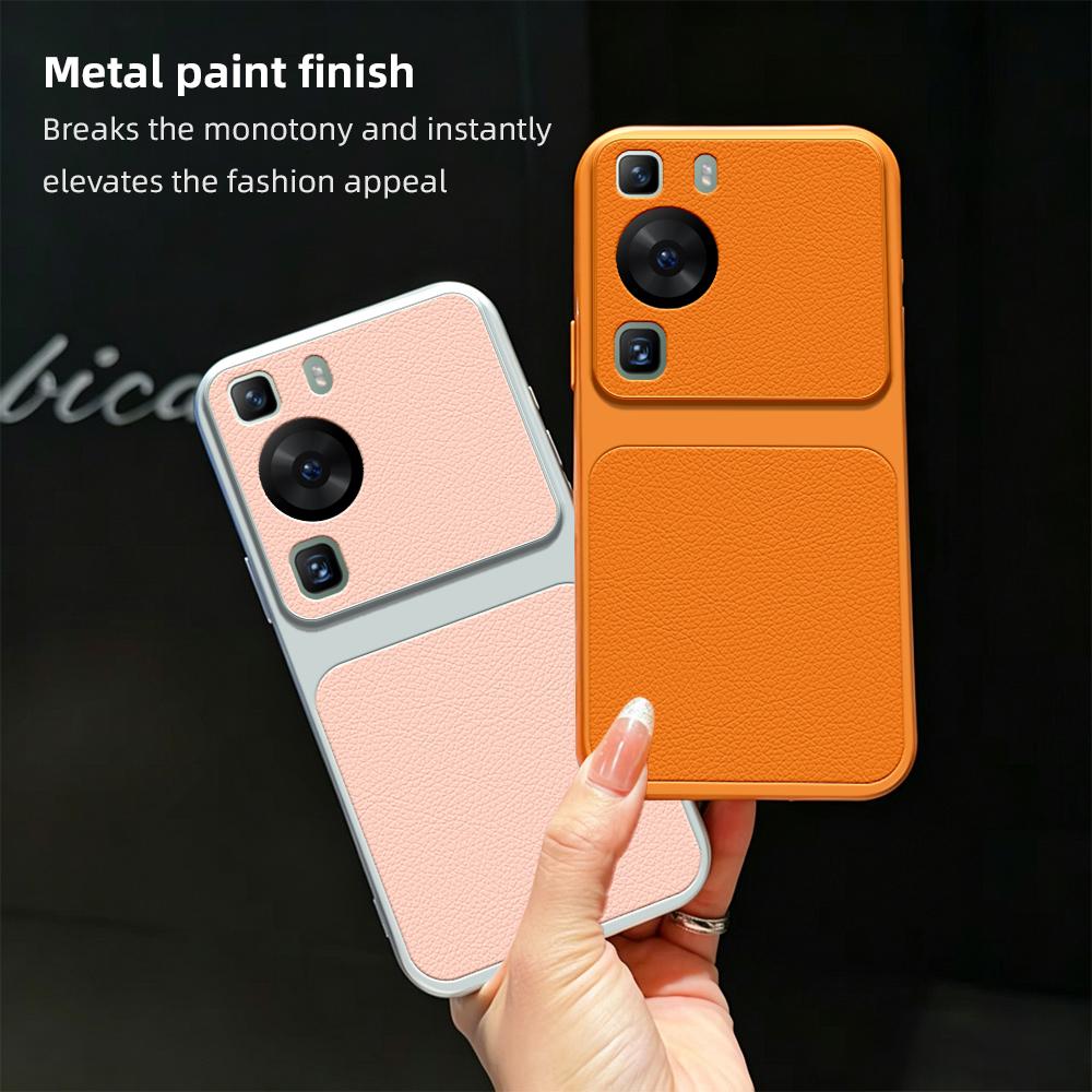 Чехол для Huawei P60 Pro Чехол для Huawei P60 P50 P40 Кожаный чехол Роскошный чехол для телефона с защитой камеры Защитная матовая кожаная задняя крышка