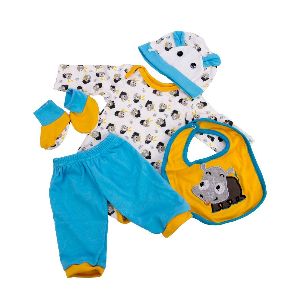 KEIUMI Lovely Baby Clothes Girl Set Suit For 22-23 Inch Reborn Doll Clothes Sets Fashion Doll Accessories