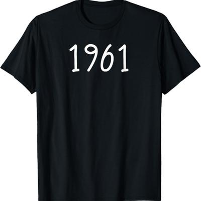 Рубашка 1961 года для рождения, юбилея, дань знаковой дате