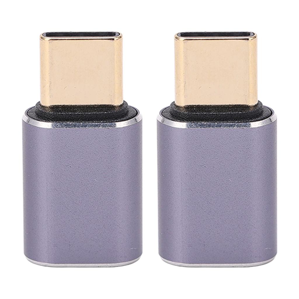 2 шт. Мини USB C адаптер 40 Гбит/с прямой сплав корпус тип C папа на тип C мама адаптер разъем
