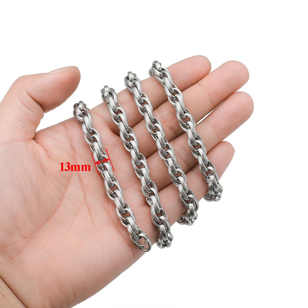 1 Meter Stainless Steel 304 Chunky Knot Big Chains DIY Jewelry Making Accessories Hip Hop Necklaces Findings Bracelets Supplies