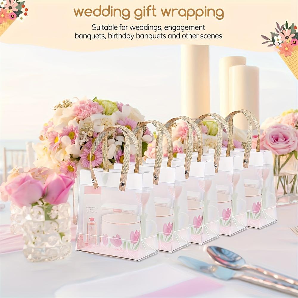 10 шт. Маленький подарочный пакет с ручкой для вечеринки, семейного дня, юбилея, дня рождения, праздничного благословения, подарочная упаковка, сумка для свадьбы