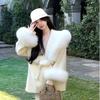 Autumn and Winter New Women's Double-sided Cashmere Cape Woolen Coat