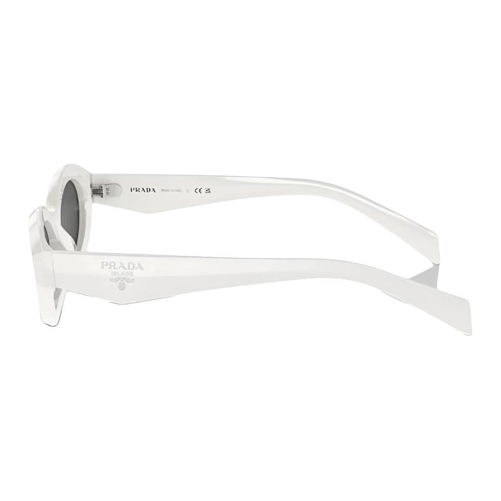 Prada Side Logo Irregular Shape Sunglasses Women sunglasses White PR26ZS17K08Z
