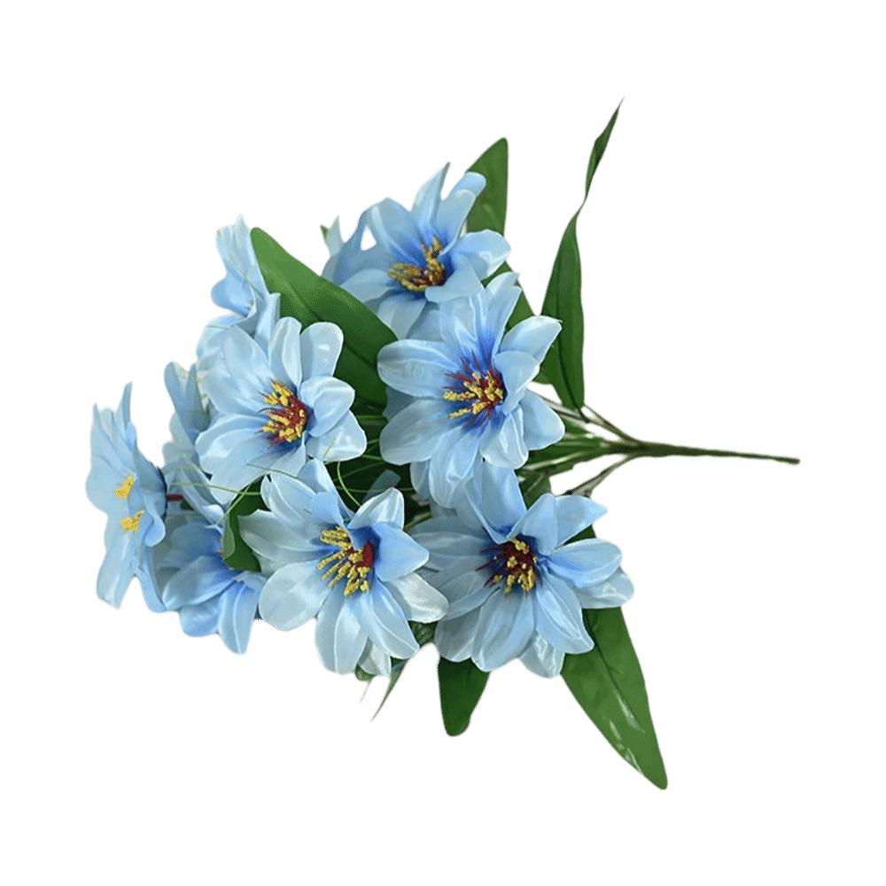 12 Heads Simulation Lotus Flower Multicolor Faux Flower Artificial Lily Flower Home Decoration