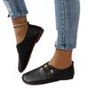 Women's Buttons Design Flat Shoes, Casual Slip On Lightweight Shoes, Women's Comfortable Shoes 2024