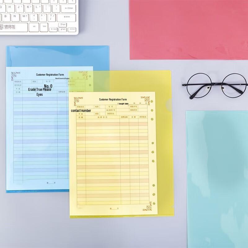 A4 L-Type Sheet Protector Folders (24-Pack)