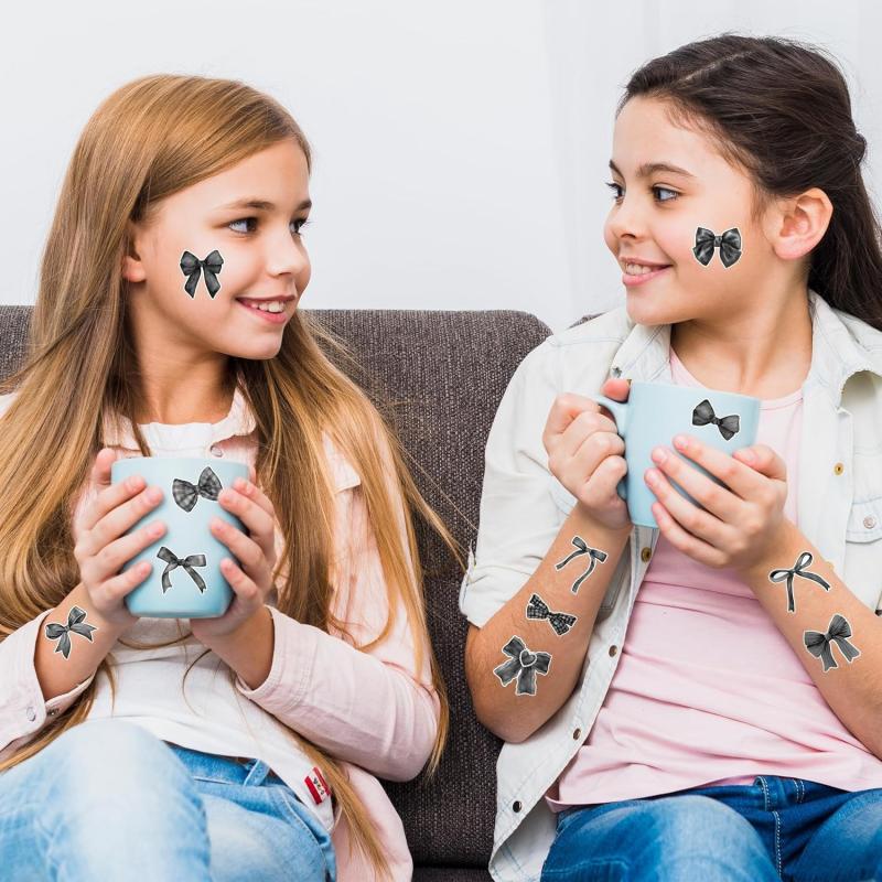 500 листов Мультяшные наклейки с бантиками Розовые наклейки для запечатывания бантиками Креативные наклейки для DIY-декора Наклейки-этикетки для поощрения детей Подарки