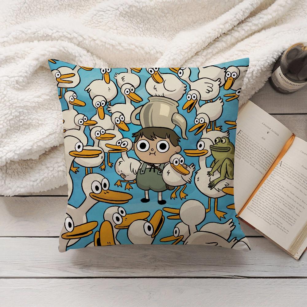 Cartoon OOver the GGarden WWall Pillow Case Home Decoration Cushion Cover Suitable For Bedroom Car Office Sofa